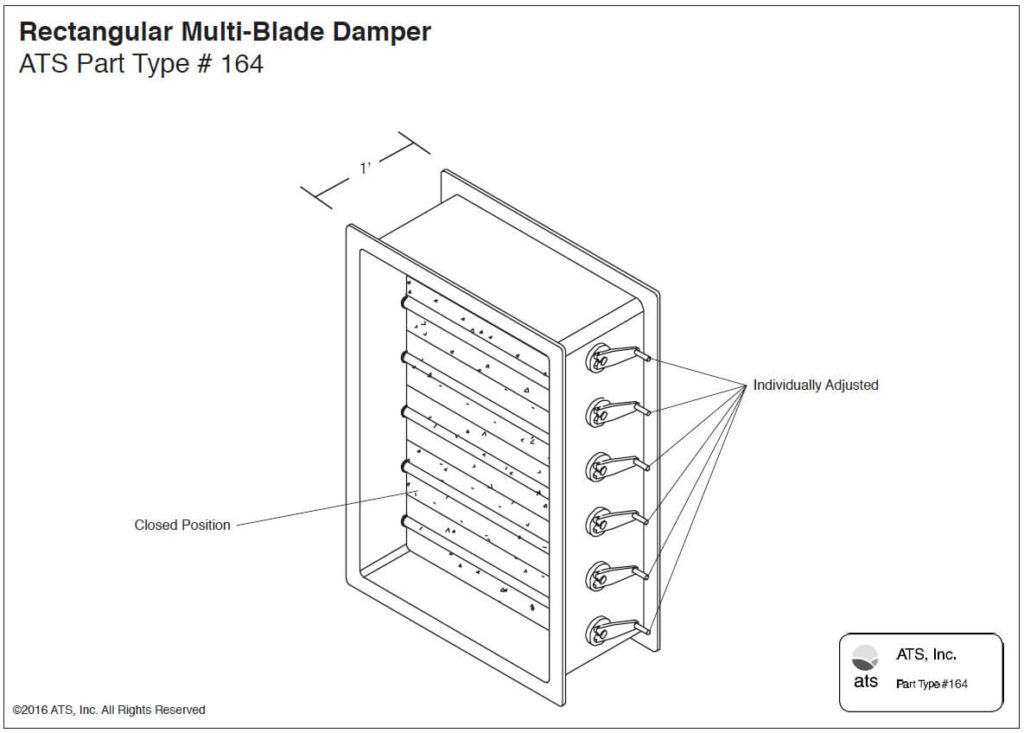 Rectangular Multi-Blade Damper