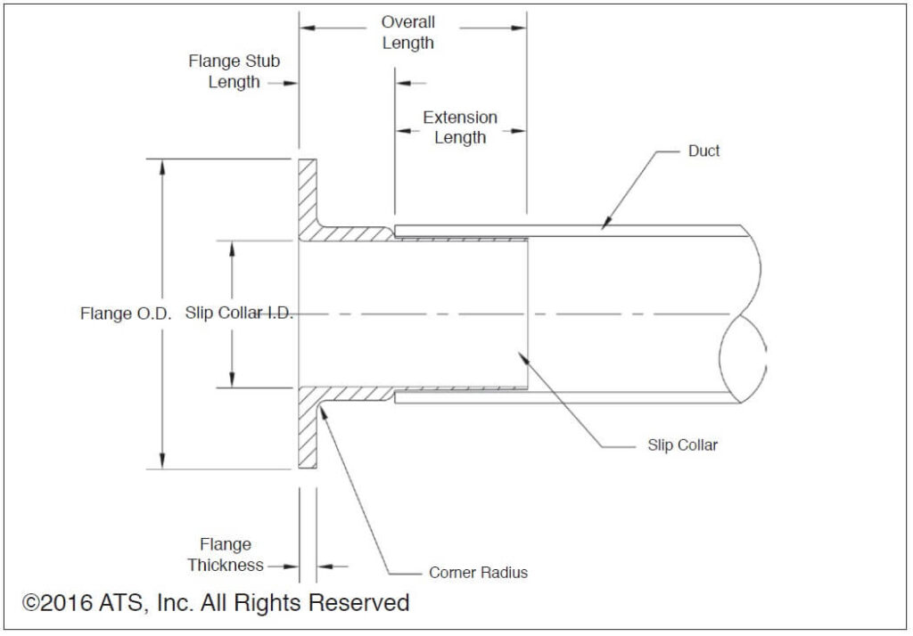 Round Slip Collar Flange details